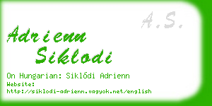 adrienn siklodi business card
